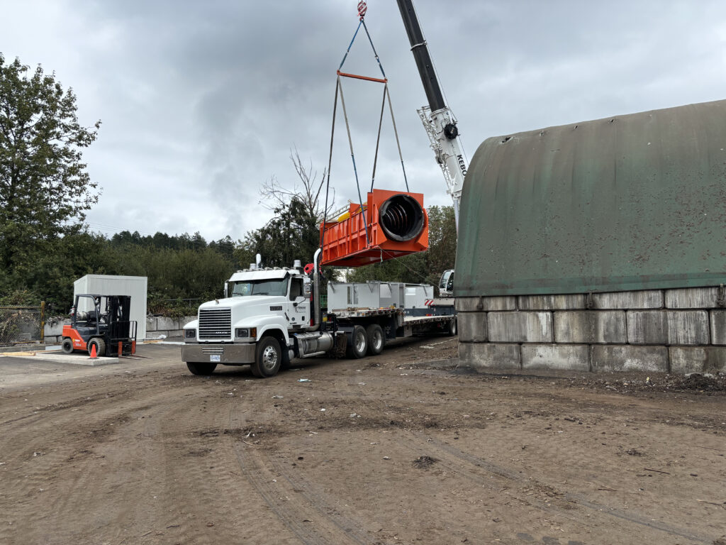 Convertus - New Screener Tromel industrial electrical project for convertus nanaimo