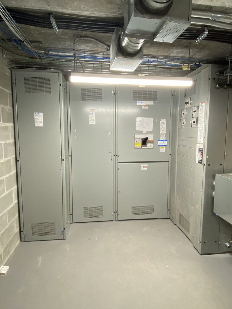kelson-building-two-electrical-room Multi-family residential apartments, large scale electrical project for the esl group in prince george, bc